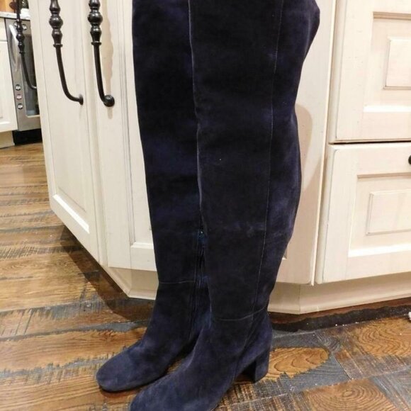 ! J.Crew $348 Suede Over The Knee Boots F8009 - Picture 1 of 3